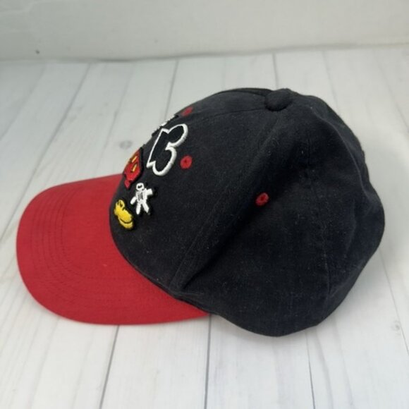 Walt Disney World Black Red Baseball Trucker Hat Mickey Mouse Child Adjustable - Picture 3 of 8